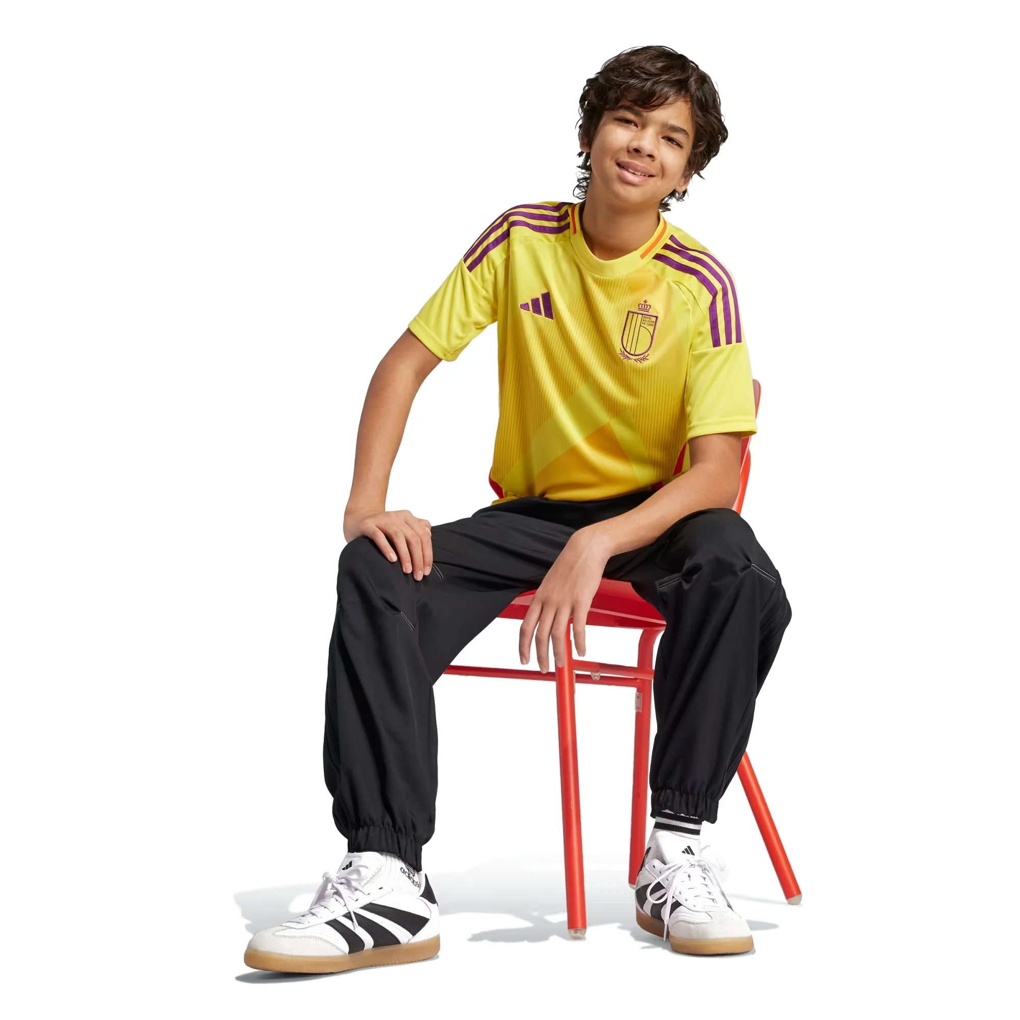 Belgium Women's 25 Away Football Shirt - Junior - Image 3